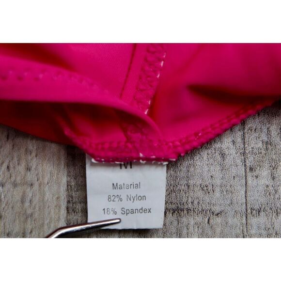 Retro Sexy Hot Pink Underwire‎ Bikini Halter Swim Top MEDIUM 60s Inspired Beach - Picture 6 of 8